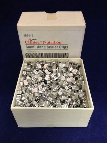 NEW CLINTEC NUTRITION Small Hand Sealer Clips 2B805 Box Of 1,000