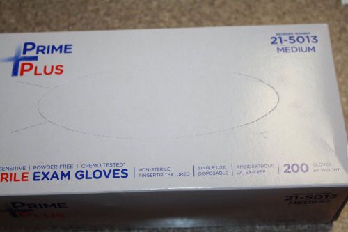 Prime Plus Nitrile Exam Gloves  Size Med