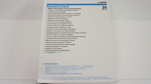 Kimberly clark 89206 minor procedure fenestrated drape 30” x 30” ~ box of 25 for sale