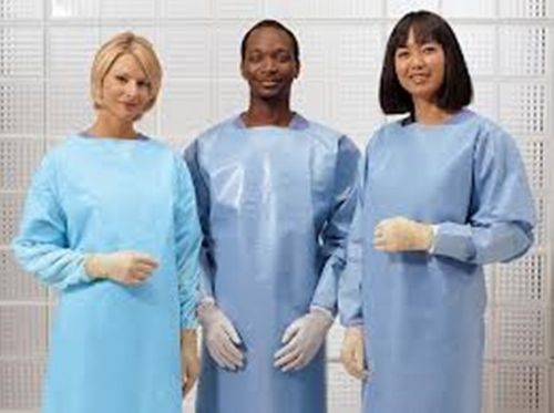 Cardinal Healthcare 5210PG Convertors Blue Impervious Gown w/Thumbhooks