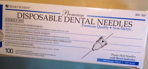 Disposable Dental Needles 30 Guage Short Box Of 100