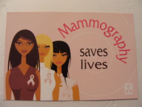 25x WOMENS HEALTH CARE MAMAGRAPHY SAVES FDA  POSTCARD ENGLISH free USPS DLVY CFM