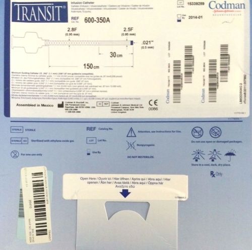 Cordis 600-350a codman transit infusion cath 0.021&#034; x 150cm for sale