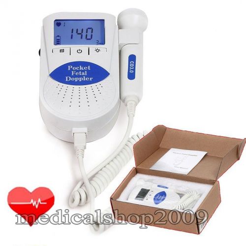 SonolineB Fetal Doppler, Backlight LCD,3Mhz FDA baby heart monitor,warranty 100%