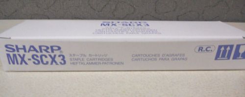 Genuine Sharp MX-SCX3 Staples Cartridges (Box of 4) NEW
