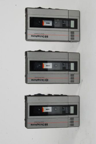 Lot of 3 Dictaphone 2253 Handheld Voice Processor Cassette Tape Recorder