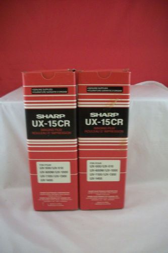 2 New Sharp UX-15CR Fax Thermal Transfer Imaging Film in Factory Box