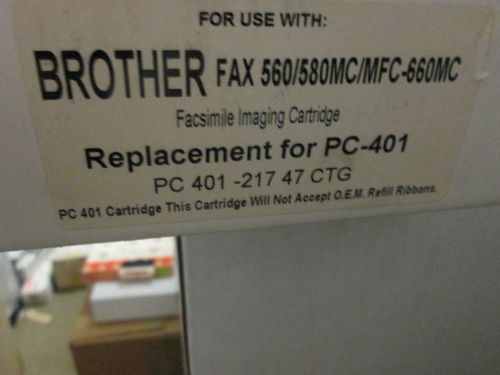 Fax cartridge replaces brother pc-401 fits intellifax 560 580mc mfc-660mc for sale