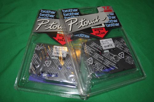 Brother p touch tape tz 231 black ink on white set of two for sale