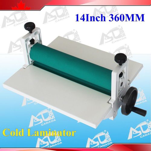 All Metal Frame 14Inch 360MM Manual Cold Roll Laminator Mount Laminating Machine