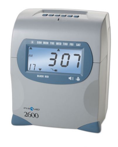 2600 pyramid employee time clock / punch clock.  small business time recorder for sale