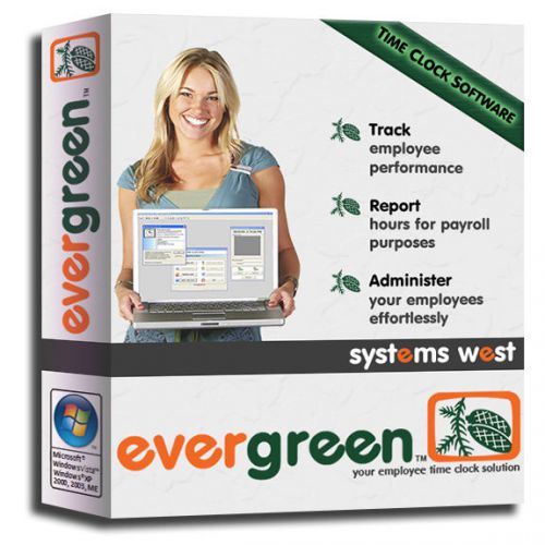 Evergreen time clock troll employee payroll software for sale
