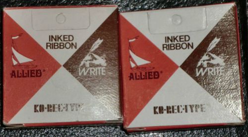 New Vintage Lot of 2 Allied KO*REC*TYPE Twin Spool 1/2&#034; Ribbon Calculator 80C