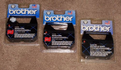 Lot of 3 Packs Brother 1230 Black Correctable Ribbon 1030 Genuine AX Series New