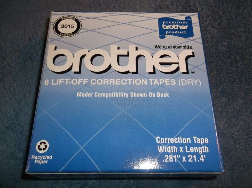 NEW 5 - PACK BROTHER LIFT-OFF TYPEWRITER CORRECTION TAPE RIBBON 3015 (BOX OF 5)