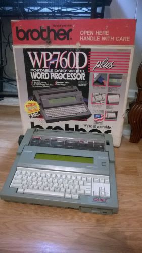 Brother WP-760D Word Processor w/ Floppy Disk Drive &amp; Original Box
