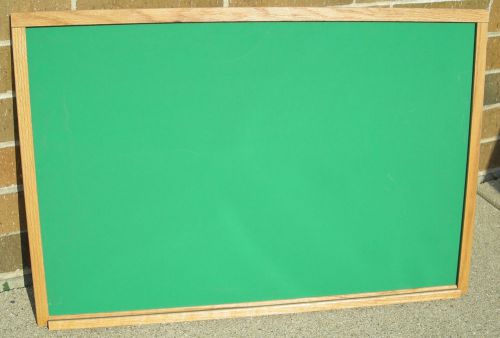 Vintage Oak Frame Green Chalk Board 24&#034;x36&#034;
