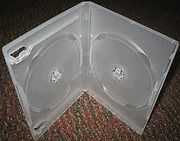 100 new clear double dvd cases with booklet clips yl02 for sale