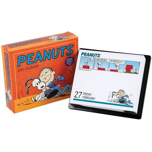 NEW Peanuts 2015 Daily Calendar - Charles Schulz Charlie Brown Lucy Linus Snoopy