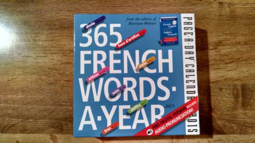2015 Page a Day Calender &#034;365 French Words a Year&#034;