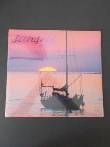 2015 16 Month &#034;Sunsets&#034; 11&#034;x 12&#034; Closed Wall Calendar NEW &amp; SEALED