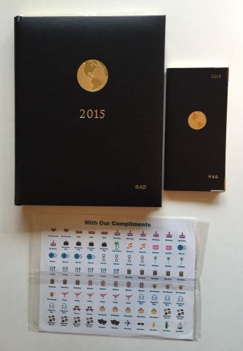 2015 American Express Appointment Book And Pocket Organizer Set RAD Initials