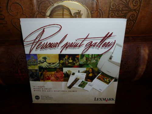 Personal Print Gallery 100 Works of Art to Print Le Louvre by Lexmark cd Program