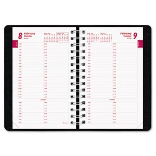 Rediform cb800nblk plannerplus daily appt. book, 15-minute schedule, 5 x 8, for sale