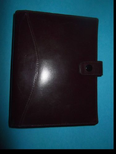 Design House Genuine Leather Planner. Deep Chocolate brown.