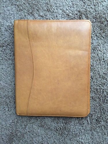 Design•a•Day Tan Leather Writing Portfolio Padholder