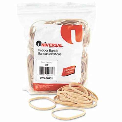 Universal Rubber Bands, Size 32, 3 x 1/8, 205 Bands/1/4lb Pack (UNV00432)