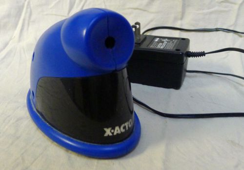 X-acto electric pencil shapener model w19505 blue desk top for sale