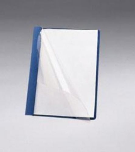 Smead Sharon Brief Covers Clear Vinyl Front Letter 25 Count Blue