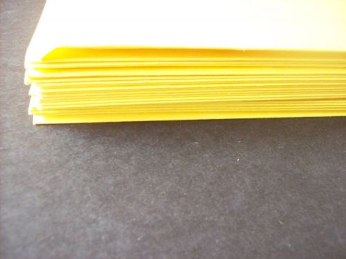 21 Used Yellow letter size files also good for repurposed Card Stock for Craft