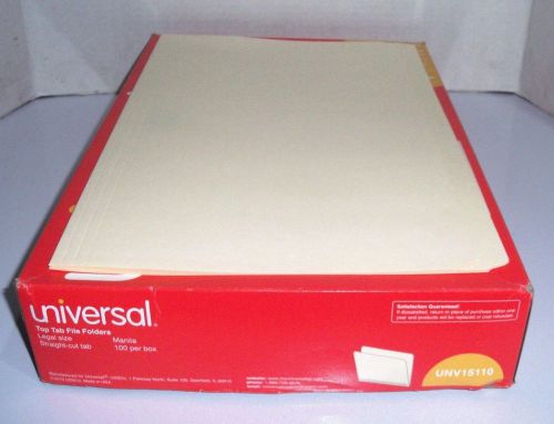 100 universal top tab file folders unv15110 for sale