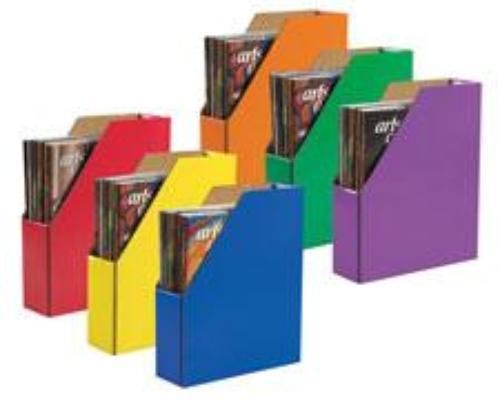 Pacon Classroom Keepers Magazine Holder Assorted Colors 6 Pack