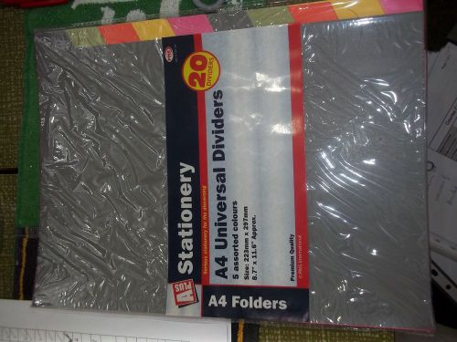 A4 Stationery File Dividers