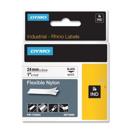Dymo 1734524 dymo flexible nylon label tape - 0.94&#034; width x 138&#034; (dym1734524) for sale