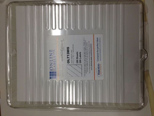Online Labels OL713WS - White Gloss Laser - 8.5&#034; x 11&#034; Labels