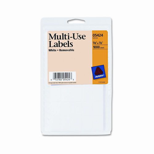 Avery Consumer Products Self-Adhesive Removable Multi-Use Labels, 1000/Pack