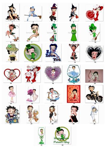 30 Personalized Return Address Betty Boop Labels (mo1) Buy 3 Get 1 free