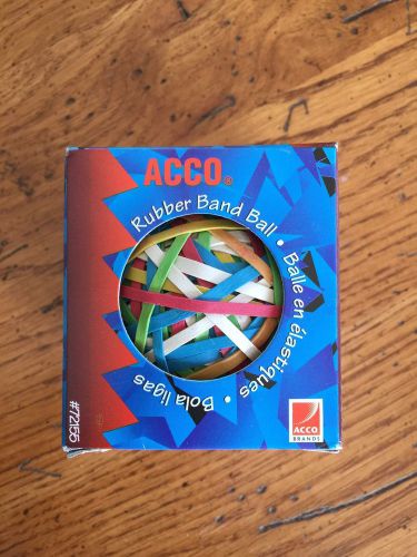 Acco Rubber Band Ball - At Least 270 Bands - Multi Colored