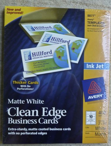 Avery 8877 Clean Edge Business Cards - 400 cards