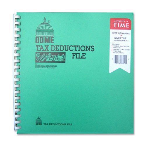 Dome Tax Deductions File - 11&#034; X 9.75&#034; Sheet Size - 1each (DOM912)