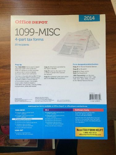 2014 Tax Year 1099 MISC Forms