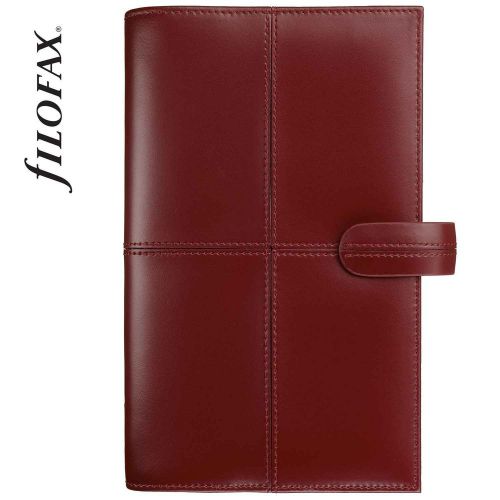 FILOFAX LEATHER CHERRY RED CLASSIC PERSONAL ORGANISER RRP ?90 NEW BOXED GIFT