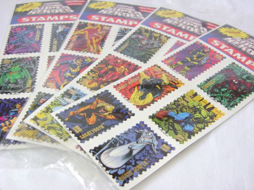 New 4 packs marvel comics super heroes stamps stickers collectable for sale