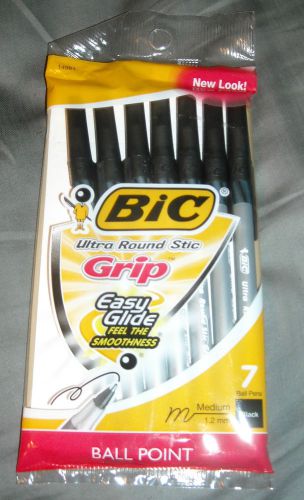 BIC Pens Ball Point Pack of 7 Medium Black Unopened