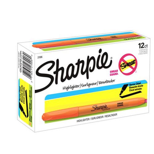 Sharpie Accent Orange Pocket Style Highlighter 1 Box