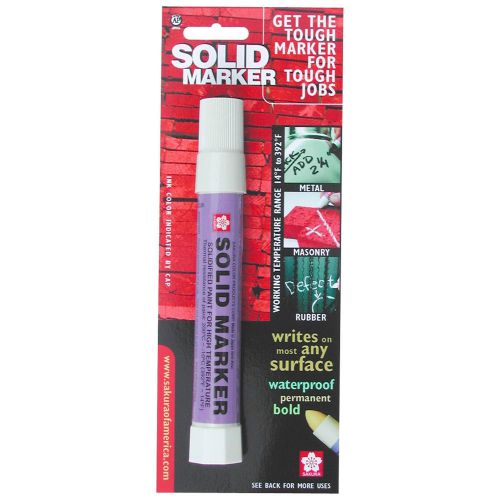 Sakura solid paint marker 13mm width white 1ea, use on glass/wood/metal for sale